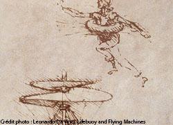 Leonardo Da Vinci, Lifebuoy and Flying Machines