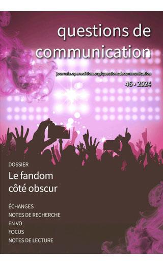 Couverture du numéro 46 de la revue Questions de communication