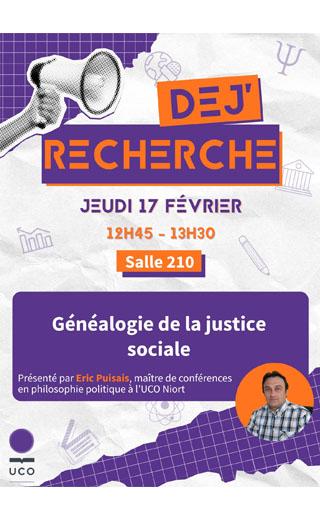Affiche du Dej'Recherche