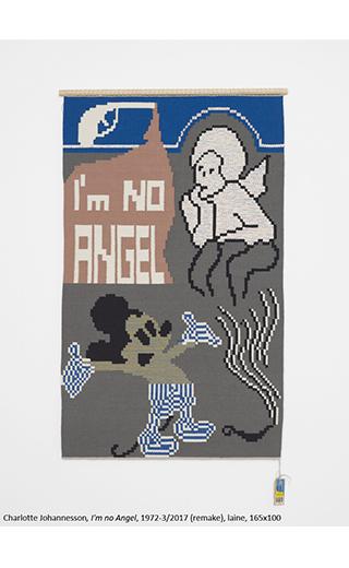 Carlotte Johannesson, I'm no Angel, 1972-3/2017 (remake), laine, 165x100